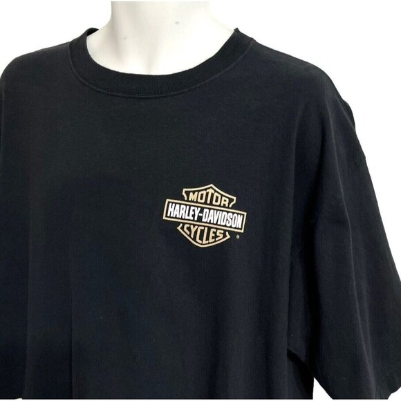 Vintage 90s Harley Davidson Graphic T Shirt XL Wide Glide Biker 1996 Made in USA - Picture 2 of 8